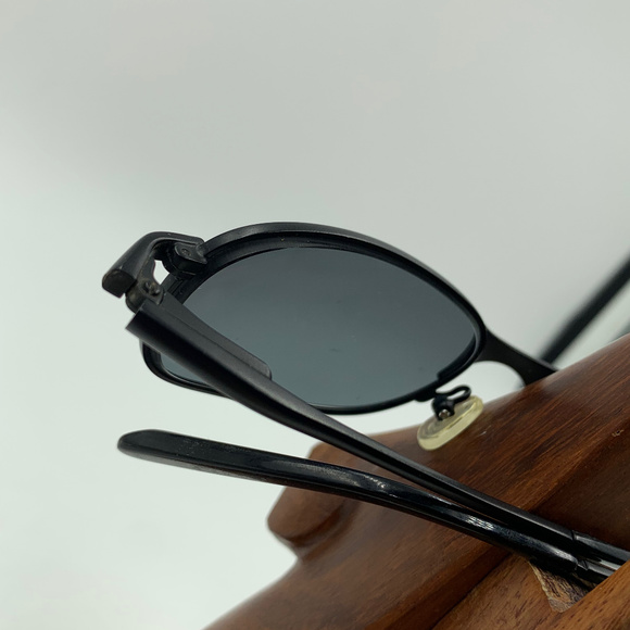 Jonathan Cate Black Metal Oval Sunglasses Frames - Picture 5 of 7